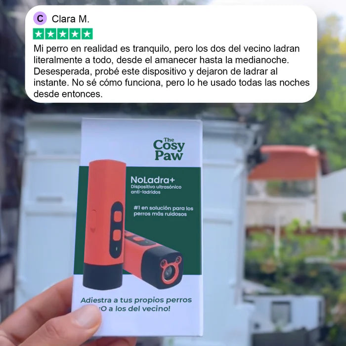 NoLadra+ – Entrenamiento ultrasónico suave para reducir los ladridos