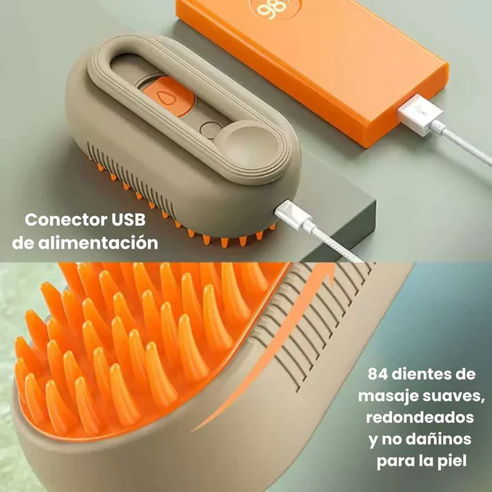 Cepillo de vapor para mascotas